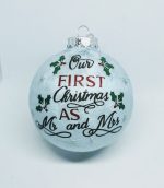 Christmas tree ornament MR and MRS