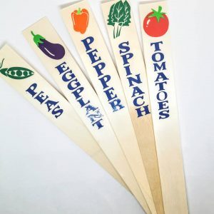 handmade wooden plant label